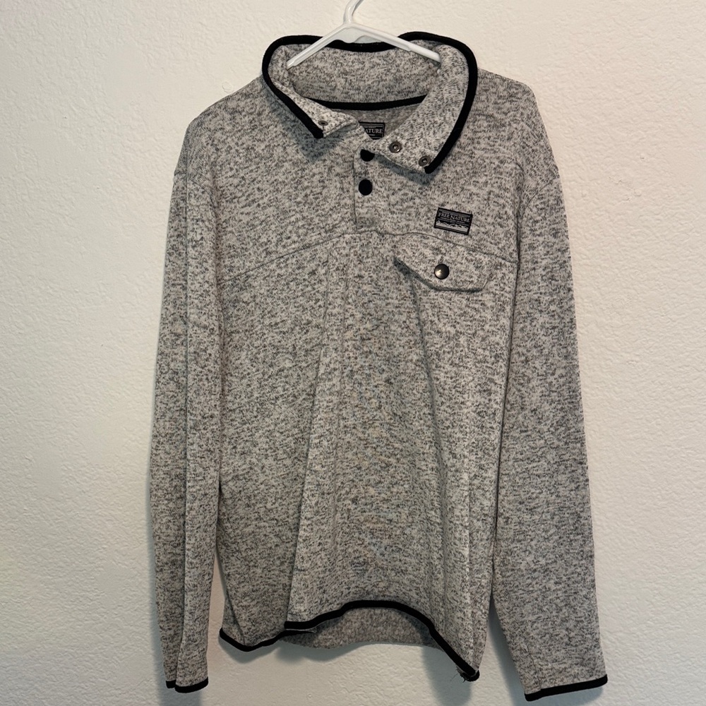 Men's Gray Lightweight Shirt Jacket